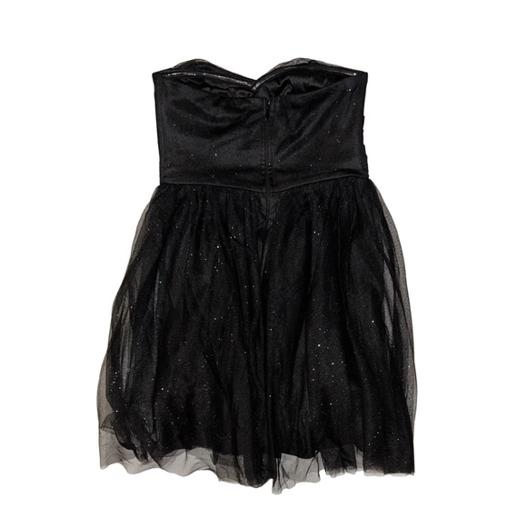 LULUS Women's Black Tulle Sparkly Strapless Dress - Picture 2 of 7